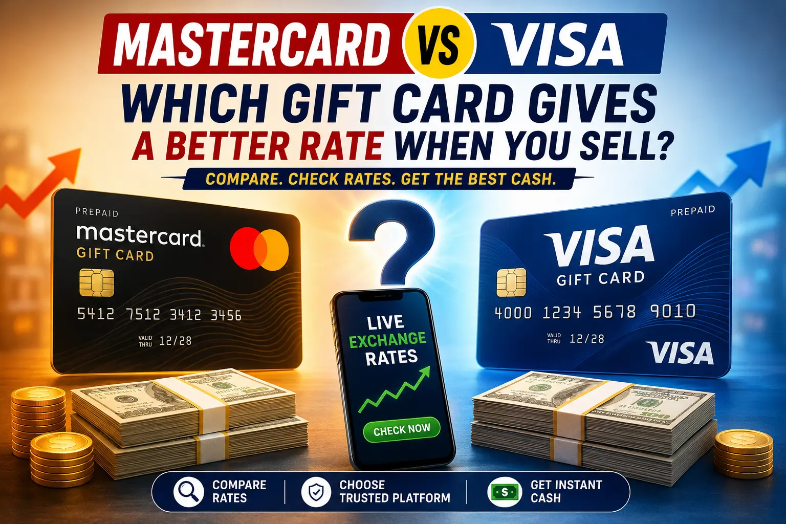 Mastercard Gift Card vs Visa Gift Card
