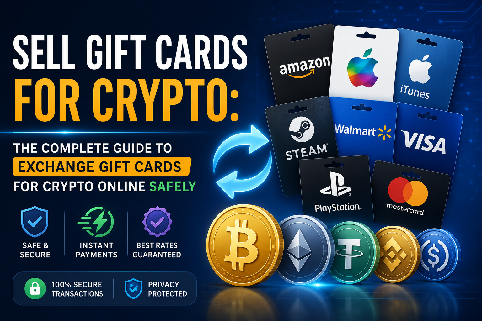Sell Gift Cards for Crypto