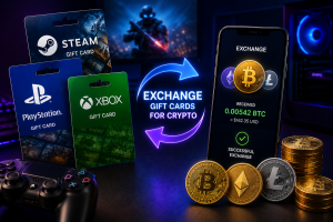 Exchange Gaming Gift Cards for Crypto