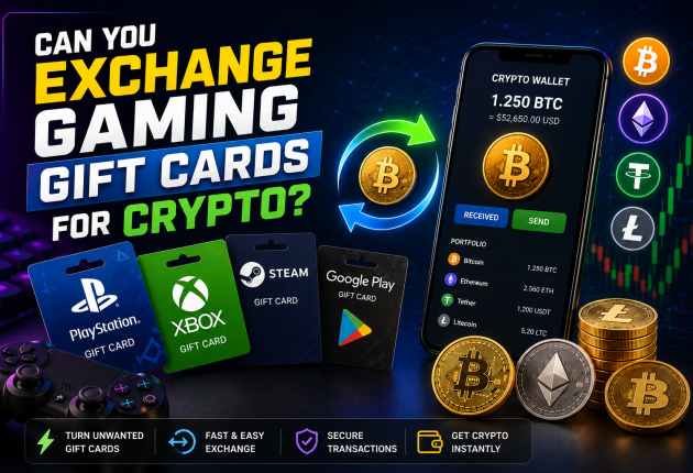 Gaming Gift Cards for Crypto